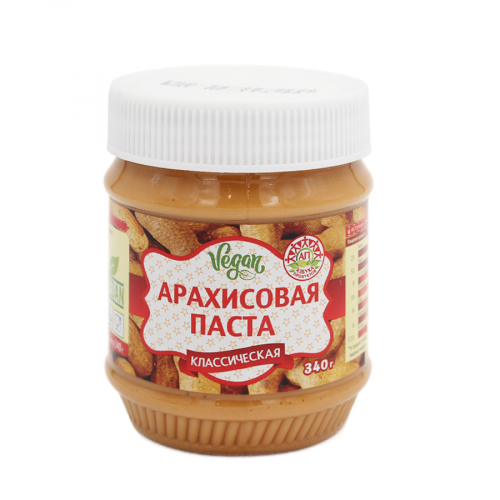 VEGAN Паста арахисовая классическая 340гр  в Казахстане, интернет-аптека Рокет Фарм