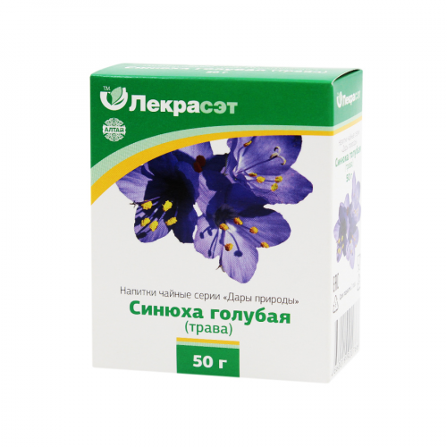 ЛЕКРА-СЭТ Напиток чайный Синюха Голубая трава 50гр  в Казахстане, интернет-аптека Aurma.kz