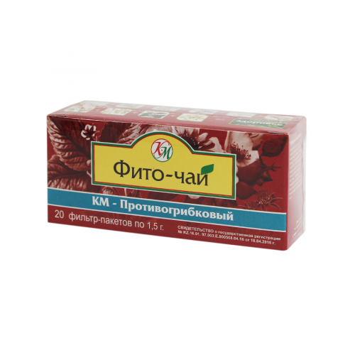 КЫЗЫЛМАЙ Фито-чай КМ-Противогрибковый 20 пакетиков  в Казахстане, интернет-аптека Aurma.kz