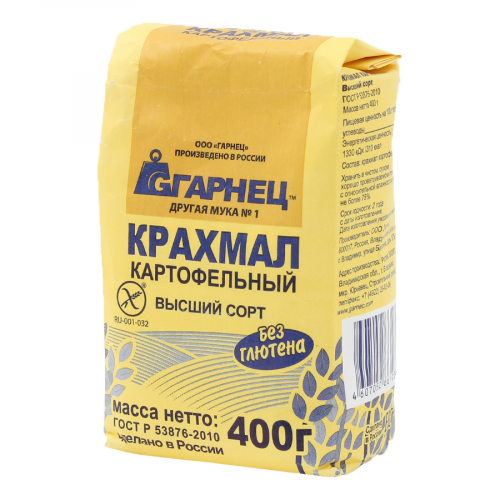 ГАРНЕЦ Крахмал картофельный 400гр.  в Казахстане, интернет-аптека Aurma.kz