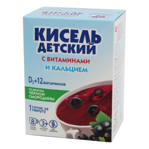 ВИТОШКА Кисель детский со вкусом черной смородины  D3+12 витаминов  в Казахстане, интернет-аптека Aurma.kz