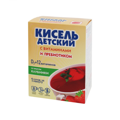 ВИТОШКА Кисель детский со вкусом клубники D3+12 витаминов  в Казахстане, интернет-аптека Aurma.kz