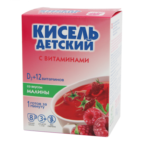 ВИТОШКА Кисель детский с витаминами со вкусом малины D3+12  в Казахстане, интернет-аптека Aurma.kz