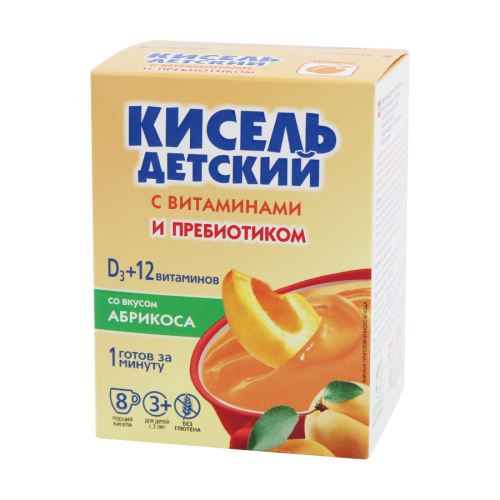 ВИТОШКА Кисель детский с витаминами и пребиотиком со вкусом абрикоса D3+12  в Казахстане, интернет-аптека Aurma.kz