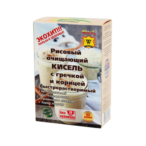 WITELA Кисель Рисовый Очищающий с Гречкой и Корицей 160гр  в Казахстане, интернет-аптека Aurma.kz