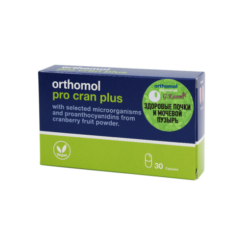 ORTHOMOL Препарат Pro Cran Plus 30 капсулы  в Казахстане, интернет-аптека Aurma.kz