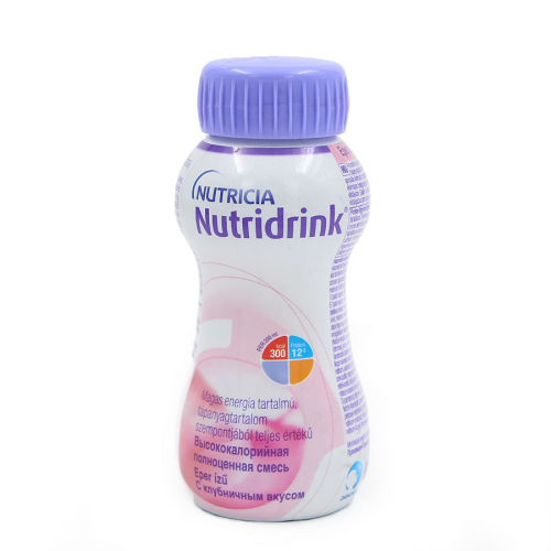 NUTRIDRINK Напиток клубника 200мл  в Казахстане, интернет-аптека Aurma.kz