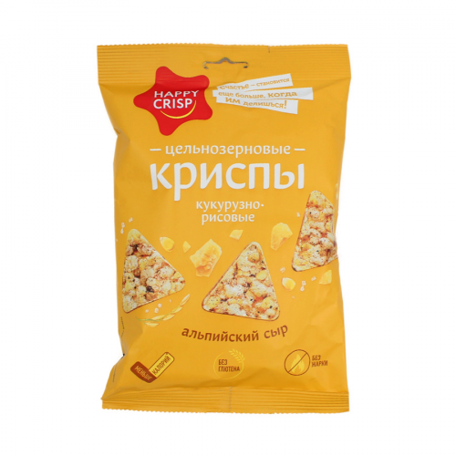Happy Crisp чипсы альпийский сыр  в Казахстане, интернет-аптека Aurma.kz