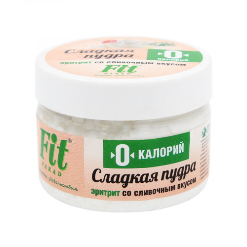 FIT PARAD Пудра сладкая Эритрит со вкусом сливок 160гр  в Казахстане, интернет-аптека Рокет Фарм