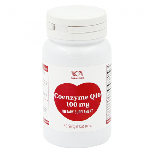 CORAL CLUB Капсулы COENZYME Q10 кофермент 100мг 60шт  в Казахстане, интернет-аптека Aurma.kz