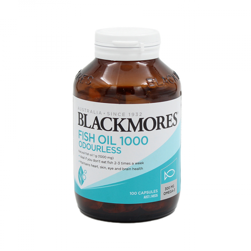 BLACKMORES Капсулы Рыбий жир ODOURLESS FISH OIL1000 100кап.  в Казахстане, интернет-аптека Aurma.kz