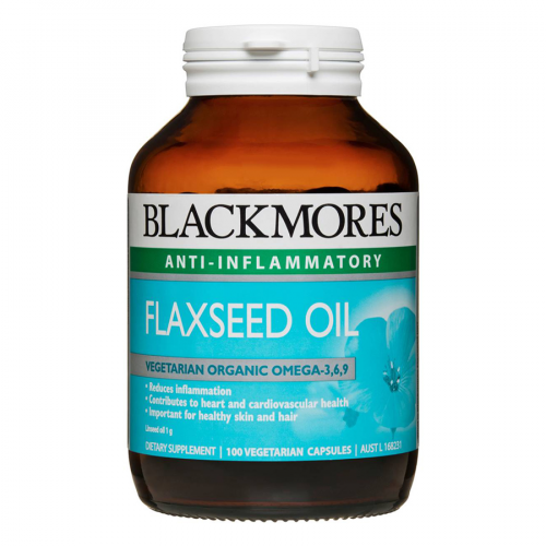 BLACKMORES Капсулы Flaxseed Oil 100шт  в Казахстане, интернет-аптека Aurma.kz