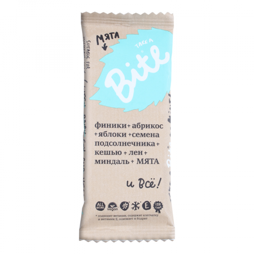 BITE Батончик мята, 45гр.  в Казахстане, интернет-аптека Aurma.kz