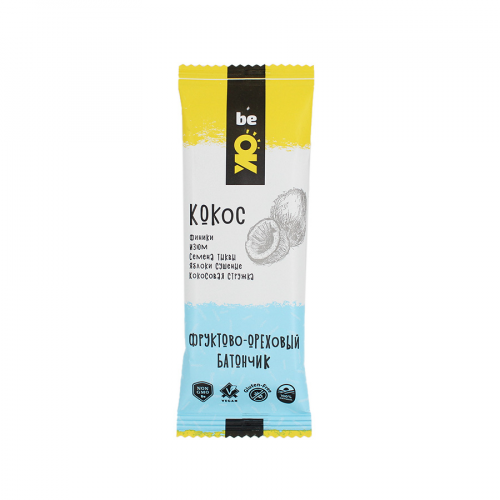 BIO ELITE BE OK Батончик фруктово-ореховый Кокос 30гр  в Казахстане, интернет-аптека Aurma.kz
