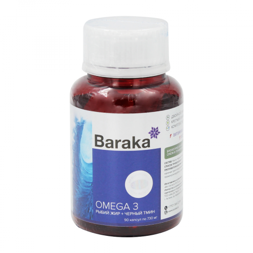 BARAKA Капсулы OMEGA 3 90шт  в Казахстане, интернет-аптека Aurma.kz