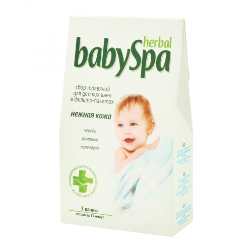 BABY SPA Сбор травяной для ванн Нежная кожа 45гр  в Казахстане, интернет-аптека Aurma.kz