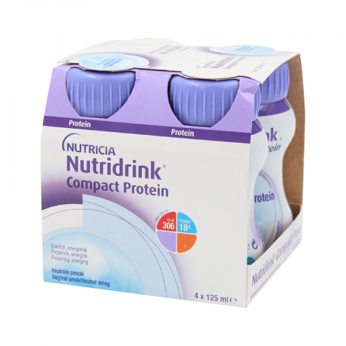 NUTRICIA Смесь жидкая Nutridrink Compact Protein с нейтральным вкусом 4*125мл  в Казахстане, интернет-аптека Aurma.kz