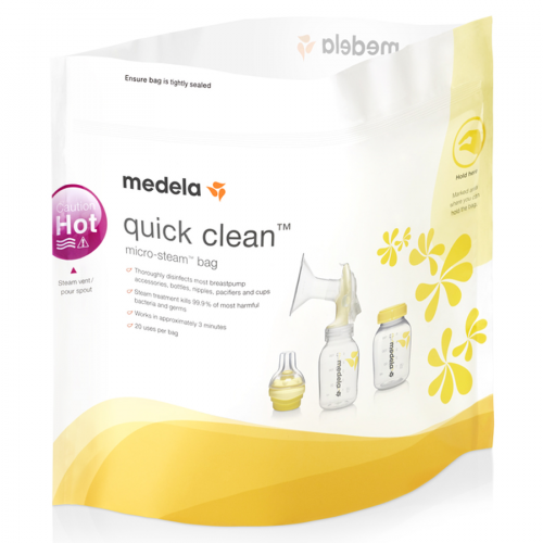 MEDELA Пакеты для паровой стерилизации в микроволновке 5шт QUICK CLEAN  в Казахстане, интернет-аптека Aurma.kz