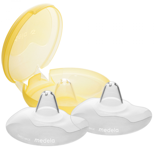 MEDELA Накладки для кормления + контейнер CONTACT NIPPLE SHIELDS ( размер S) 16мм  в Казахстане, интернет-аптека Aurma.kz