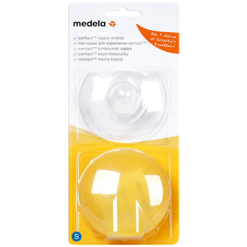 MEDELA Накладки для кормления + контейнер CONTACT NIPPLE SHIELDS ( размер S) 16мм  в Казахстане, интернет-аптека Aurma.kz