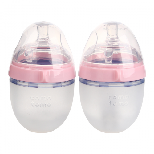 COMO TOMA BABY BOTTLE Набор из 2-х бутылочек д/кормления 150мл розовый 150ТР-EN  в Казахстане, интернет-аптека Aurma.kz