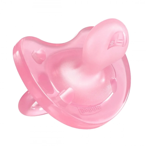 Chicco Physio Soft Пустышка силикон 12мес розовая в Казахстане, интернет-аптека Aurma.kz