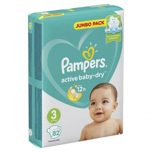 Памперс Pampers 3 Подгузник Active baby-dry 6-10 кг Миди Подгузники в Казахстане, интернет-аптека Aurma.kz