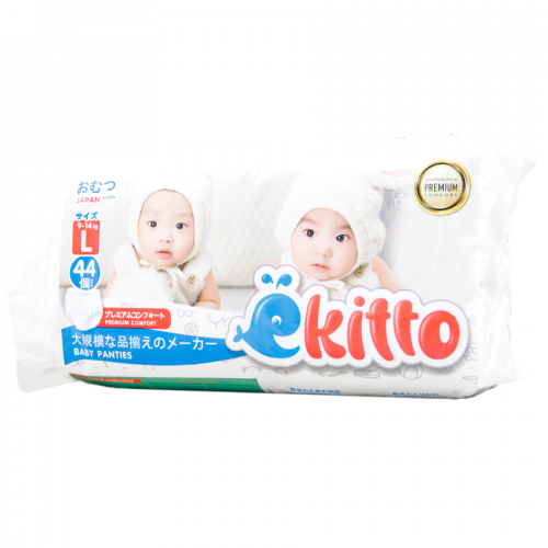 EKITTO Premium Трусики-подгузники L 9-14кг 44шт  в Казахстане, интернет-аптека Рокет Фарм