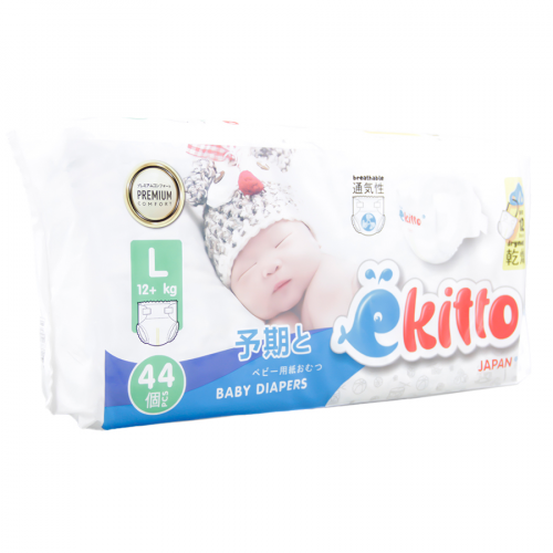 EKITTO Premium Трусики-подгузники L 9-14кг 44шт  в Казахстане, интернет-аптека Рокет Фарм