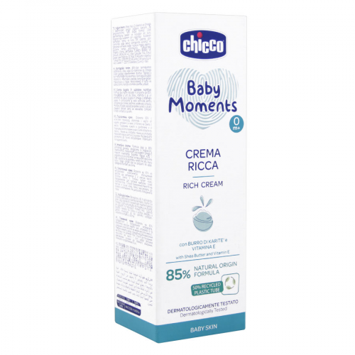 CHICCO BABY MOMENTS Крем Питательный 0+ 100мл  в Казахстане, интернет-аптека Рокет Фарм