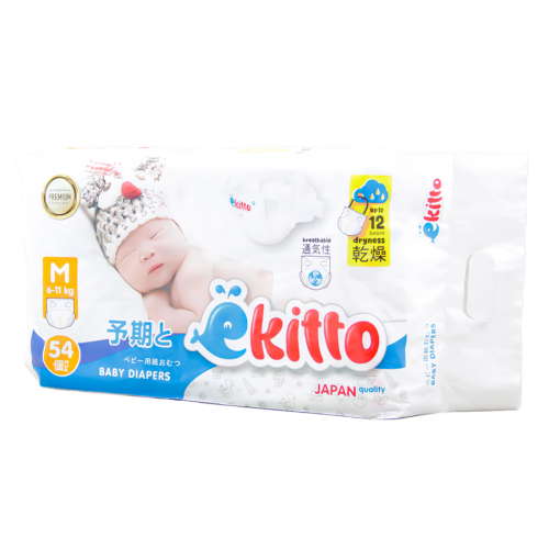 EKITTO Premium Подгузники M 6-11кг 54шт  в Казахстане, интернет-аптека Aurma.kz