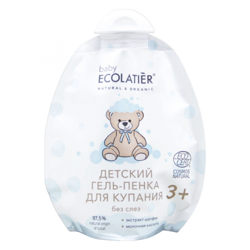 BABY ECOLATIER Гель-пенка для купания Без слез 3+ 250мл (запаска)  в Казахстане, интернет-аптека Рокет Фарм