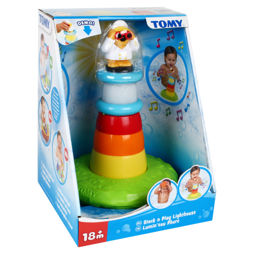 TOMY Игрушка для купания МАЯК Stack n Play Lighthouse 18м+  в Казахстане, интернет-аптека Рокет Фарм