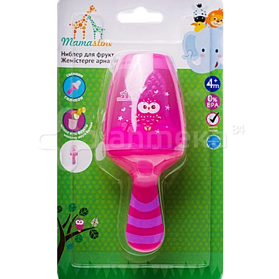 Ниблер MamaStore для фруктов 4м+ NBL2 силикон  в Казахстане, интернет-аптека Aurma.kz