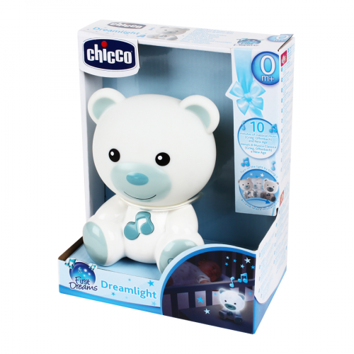 CHICCO Игрушка ночник медвежонок Dreamlight Голубой 0+  в Казахстане, интернет-аптека Рокет Фарм