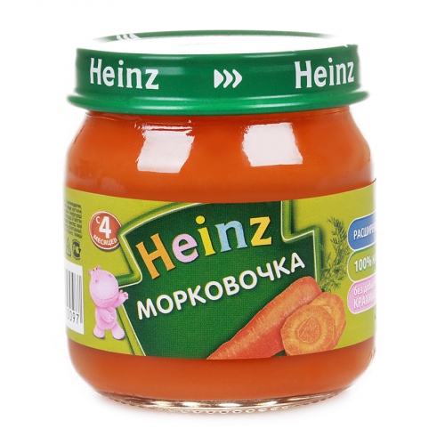 HEINS Пюре морковочка, 80гр.  в Казахстане, интернет-аптека Рокет Фарм