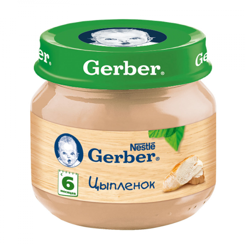 GERBER Пюре цыпленок 80гр 6м+  в Казахстане, интернет-аптека Рокет Фарм