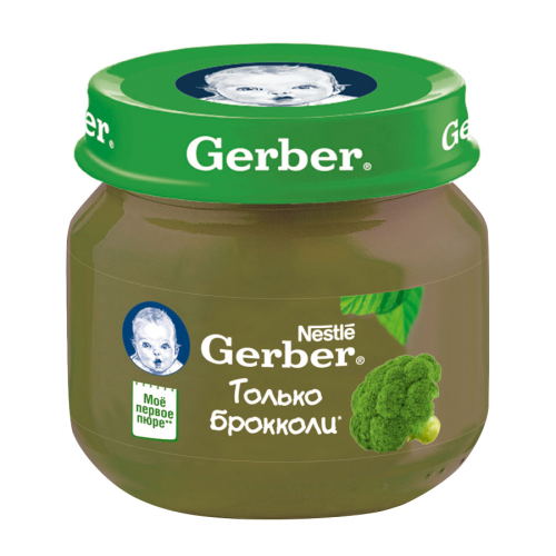 GERBER Пюре брокколи 80гр  в Казахстане, интернет-аптека Рокет Фарм