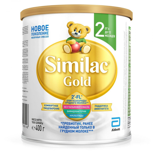 ABBOTT Смесь молочная SIMILAC Gold 2 6-12 месяцев 400гр  в Казахстане, интернет-аптека Рокет Фарм