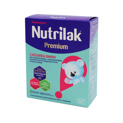 NUTRILAK Смесь PREMIUM 0+ для детей рожденных путем кесарева сечения 350гр  в Казахстане, интернет-аптека Рокет Фарм