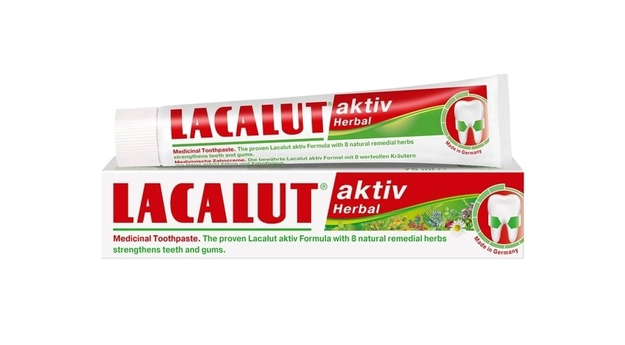 Паста зубная Лакалют Lacalut Activ Herbal Паста в Казахстане, интернет-аптека Aurma.kz