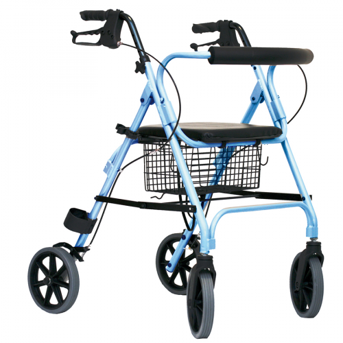 THUASNE Ходунки на колесиках с корзиной синии артикул V0504185 ROLLATOR MOVE LIGHT BLUE  в Казахстане, интернет-аптека Aurma.kz