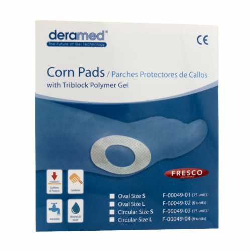 DERAMED Подушечка мозольная S Corn Pads Овальные F-00049-01Z  в Казахстане, интернет-аптека Aurma.kz