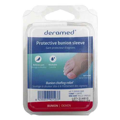 Deramed Бандаж от шишек гелевый Gel bunion sleeve F-00042-06B  в Казахстане, интернет-аптека Aurma.kz