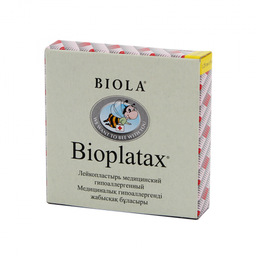 BIOLA BIOPLATAX Лейкопластырь гипоаллергенный 1,25см*5м  в Казахстане, интернет-аптека Рокет Фарм