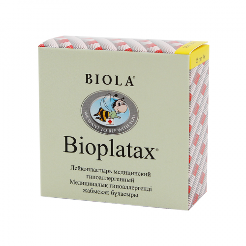 BIOLA BIOPLATAX Лейкопластырь гипоаллергенный 1,25см*5м  в Казахстане, интернет-аптека Рокет Фарм