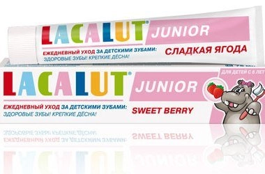 Паста зубная Лакалют Lacalut Junior Сладкая ягода Паста в Казахстане, интернет-аптека Aurma.kz