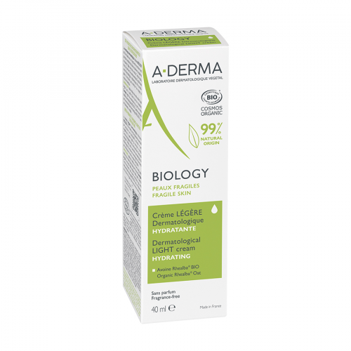 A-DERMA BIOLOGY Крем дерматологический LIGHT увлажняющий для нормальной и комбинированной кожи 40мл  в Казахстане, интернет-аптека Рокет Фарм