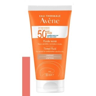 AVENE SUN Флюид солнцезащитный для нормальной и комбинированной кожи SPF50+   в Казахстане, интернет-аптека Aurma.kz