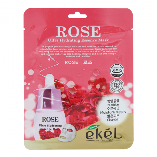 EKEL Маска тканевая ROSE 25мл  в Казахстане, интернет-аптека Aurma.kz